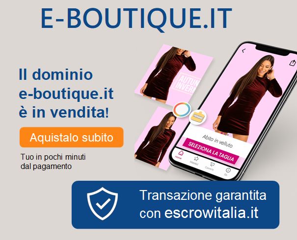 Immagine dimostrativa del dominio e-boutique.it per moda e design